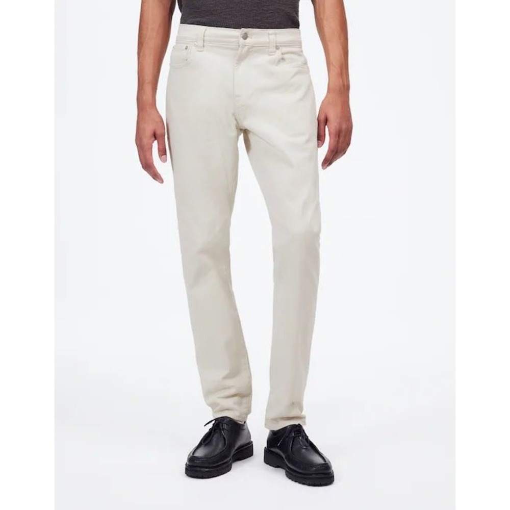 Madewell Athletic All Day Slim Pant Mens 32x34 Form Grey Beige Twill Chino NR446